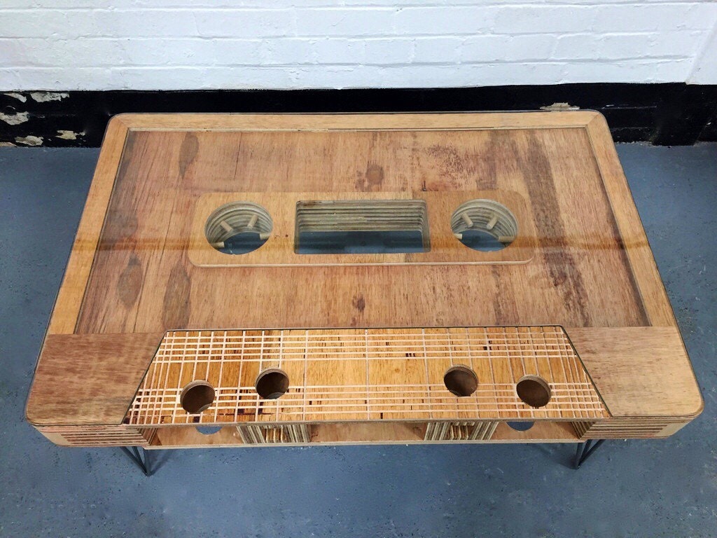 Wooden Cassette Tape Coffee Table,mixtape Coffee Table Etsy