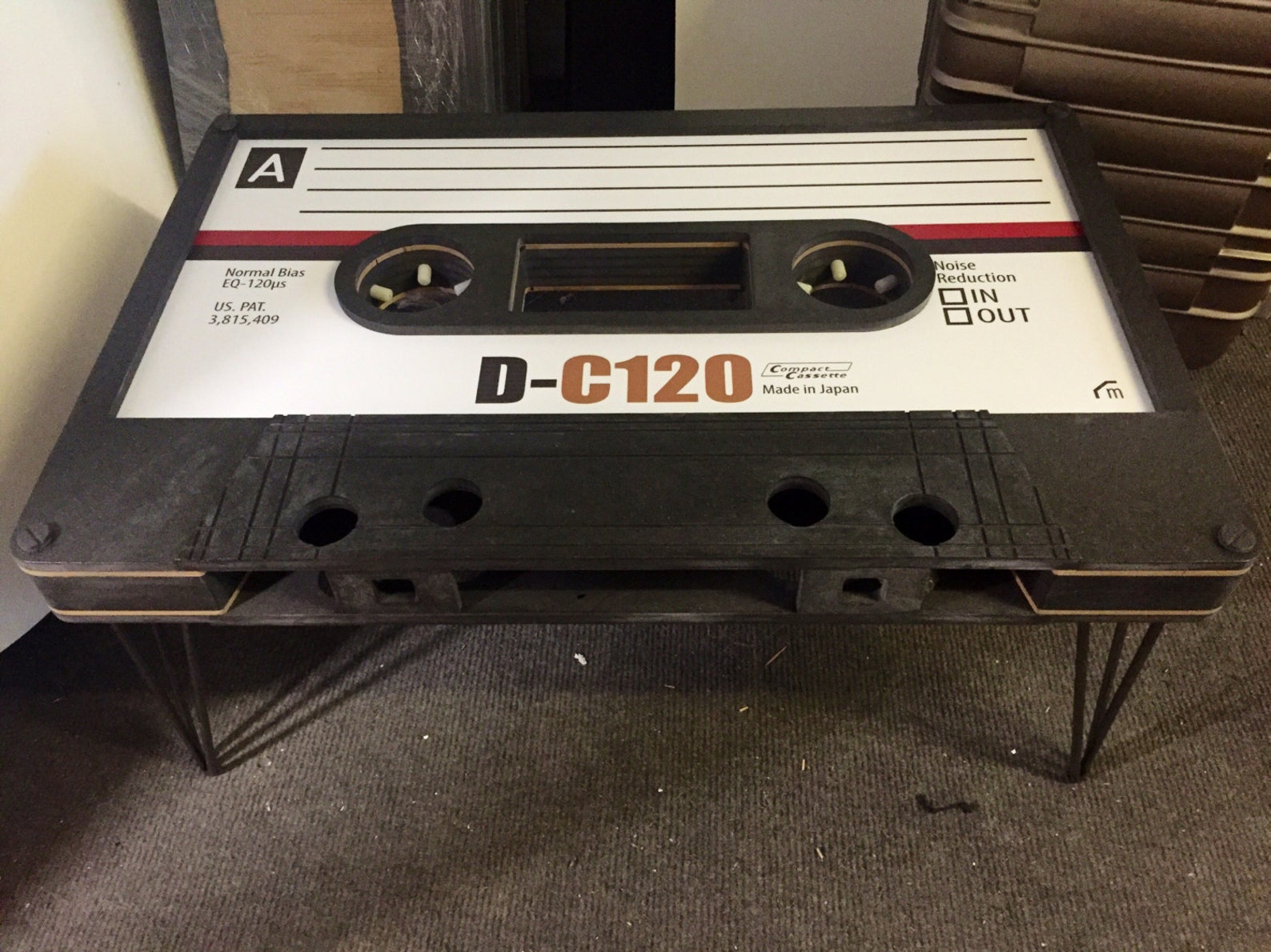 Wooden Cassette Tape Coffee Table,mixtape Coffee Table Etsy