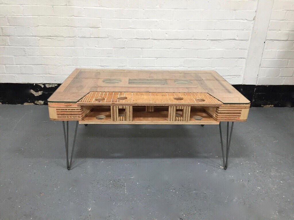 Wooden Cassette Tape Coffee Table,mixtape Coffee Table Etsy
