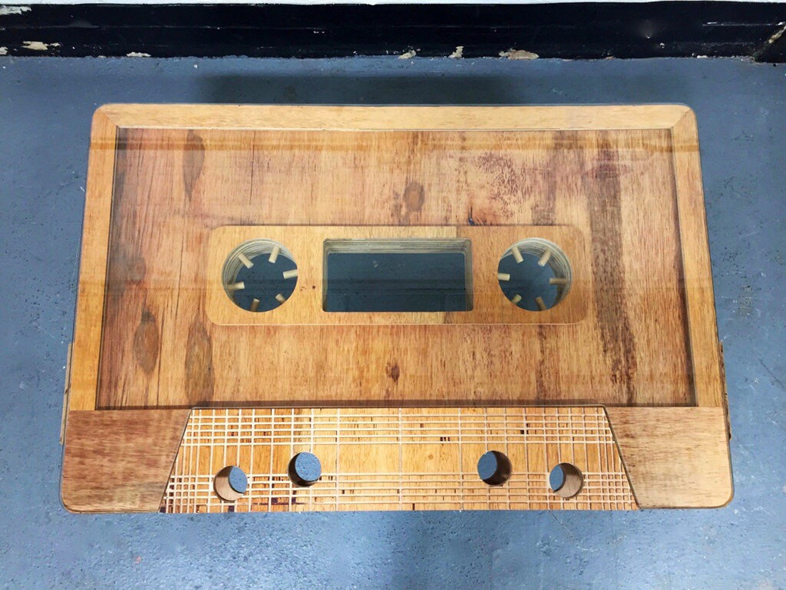 Wooden Cassette Tape Coffee Table,mixtape Coffee Table Etsy