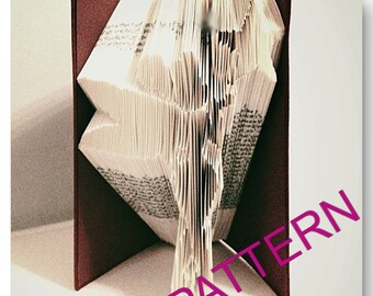 Fairy: Book Folding Pattern book folding art patterns folded book patterns book art DIY Template /& Instruction Foldbook