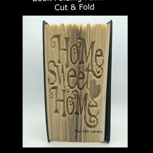 Cut & Fold Book Folding PATTERN~  Home Sweet home, Shabby Chic, Mothers day, Mom, Mum,Doves, Wedding