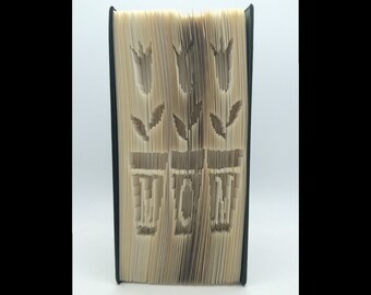 Book Folding PATTERN~Cut & Fold ~  Mothers day, Mom, Mum, mummy, flowers