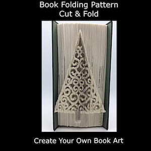 Christmas Tree Book Folding Pattern: Cut & Fold (PDF Pattern)