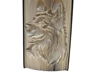 Patrón para doblar libros sobre el perro Pastor Alemán Alsaciano - Cortar y doblar