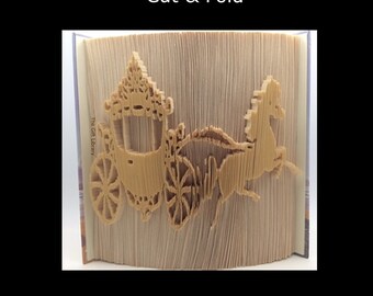 Princess Horse and Carriage Book Folding Pattern (PDF)