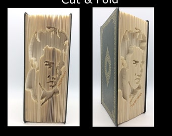 Patrón de libro plegable de Elvis Presley: Cortar, marcar y doblar (PDF)