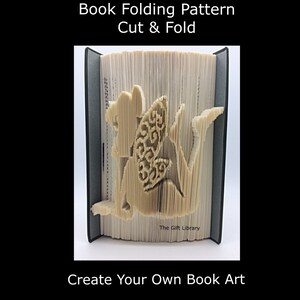 Cut & Fold Book Folding PATTERN~ Fairy, measure cut and fold