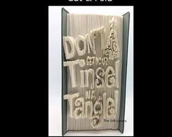 Tinsel Tangle Book Folding Pattern: Cut & Fold (PDF Pattern)