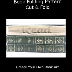 Book Folding PATTERN~Cut & Fold ~  Shadow Cut and Fold Read