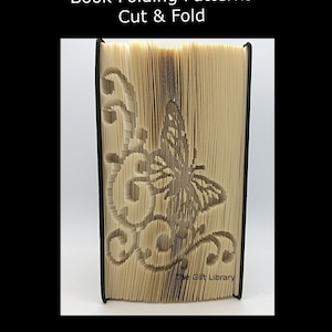 Cut & Fold Book Folding PATTERN~  Butterfly, Shabby Chic, Mothers day, Mom, Mum,Doves, Wedding