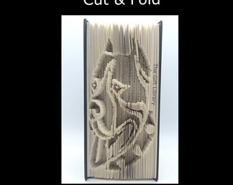 Book Folding PATTERN~Cut & Fold ~ Rottweiler dog