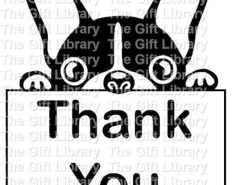 Book Folding PATTERN~Cut & Fold ~ Boston Terrier Thank you