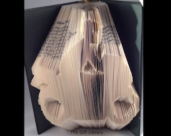 ARTE DE LIBRO PLEGADO - Patrón de libro plegado con moto y conductor