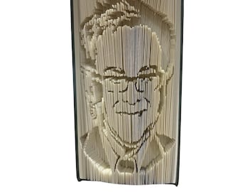 Patrón para doblar el libro de retratos de Elton John - Cortar y doblar