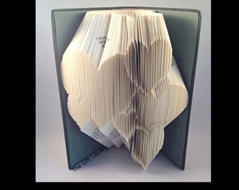 PATRÓN de libro plegable de 6 corazones