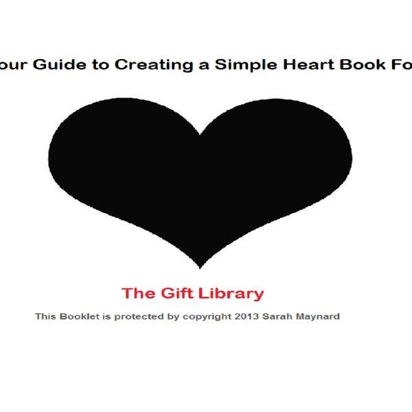 FOLDED BOOK ART-Book-Your Guide to Creating a Simple Heart Book Fold Pattern including Free Pattern