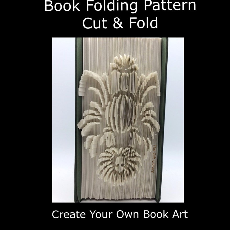 Book Folding PATTERNCut & Fold Cute Dog Etsy