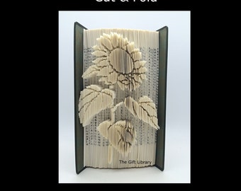 Sunflower Book Folding Pattern: Cut & Fold Instructions (PDF)