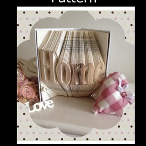 FOLDED BOOK ART-Book Folding Pattern Home, a pattern for book art folding home, Home
