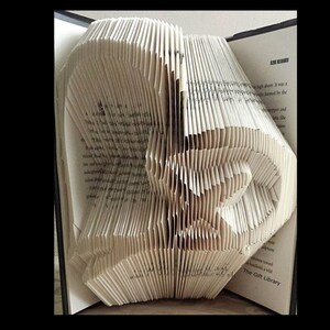 Folded Book Art Pattern -  Confirmation, Baptism, Christening, Church, communion Religious  Pattern to create your own folded book art