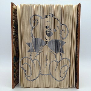 Book Folding PATTERN~Cut & Fold ~ Teddy Bear