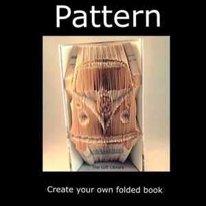 Folded Book Art Pattern -  Camper Van Pattern to create your own folded book art-Book Folding pattern