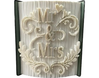 Patrón para doblar el libro de bodas de los señores - Cortar y doblar