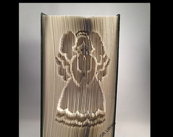 Paw Print Heart Angel Wings CUT & Fold Book Folding Pattern - Etsy