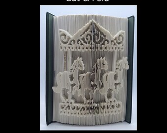 Carousel Book Folding Pattern: Measure, Cut & Fold (PDF Pattern)