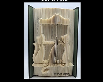 Patrón de libro plegable "Gatos en el alféizar de la ventana" (PDF)