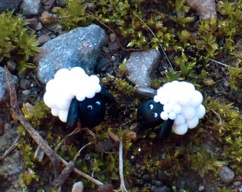 Moutons noirs - puce boucle d'oreille