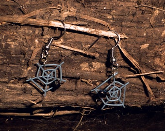 Spider web - earrings (halloween)