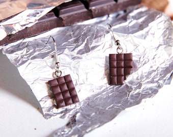 Chocolats gourmands - Boucles d'oreilles [- nourriture -]