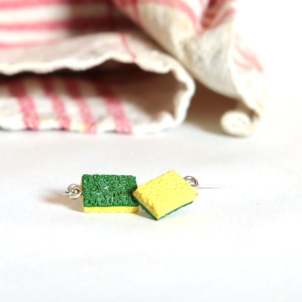 cooking sponges - earrings