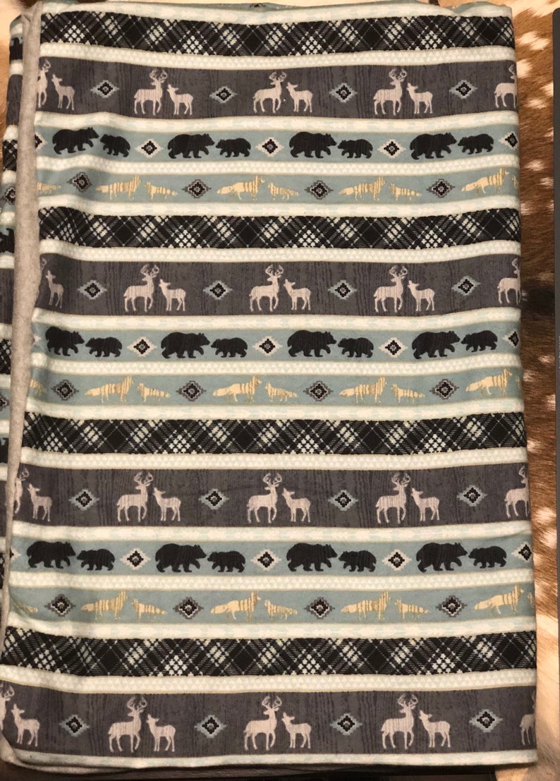 Woodland baby blanket