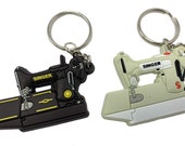 singer featherweight 221 sewing machine keychain charm
