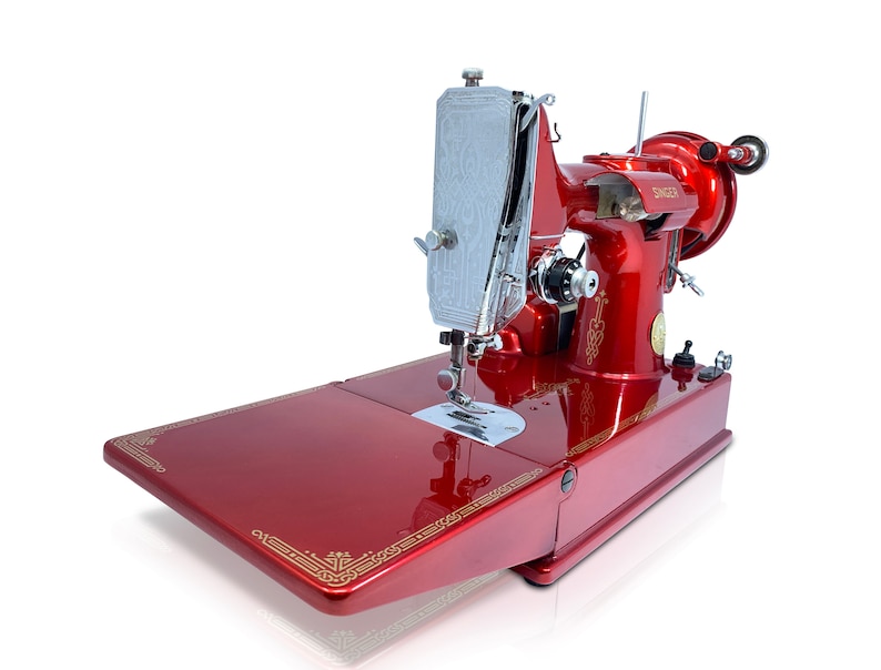 Singer Featherweight 221 Sewing Machine Custom Painted Color of Choice image 7