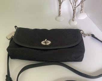 Coach Black Signature Shoulder Bag