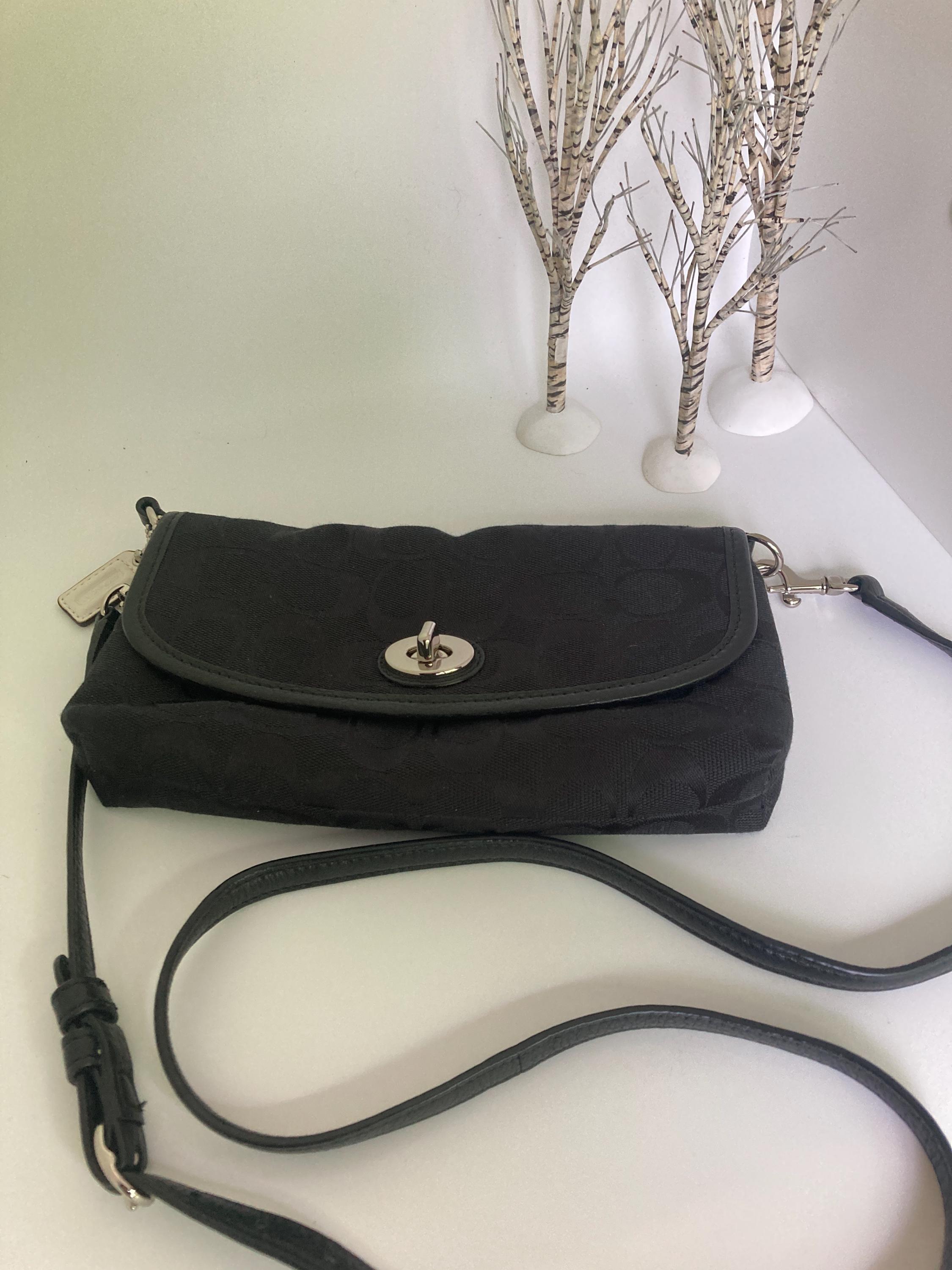 Coach Black Signature Shoulder Bag - Etsy