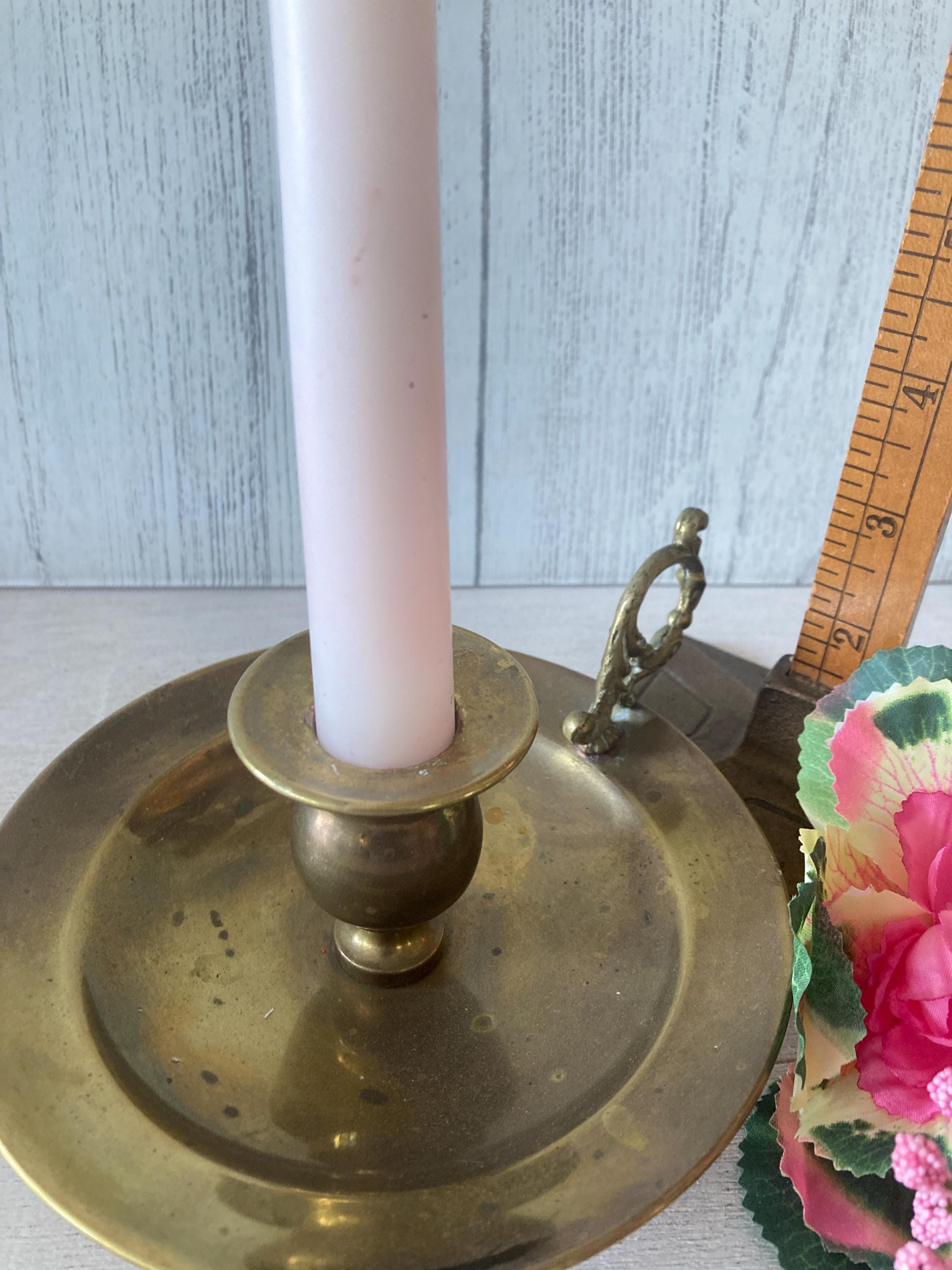 ヴィンテージ真鍮製チャンバースティック、 - Etsy 日本