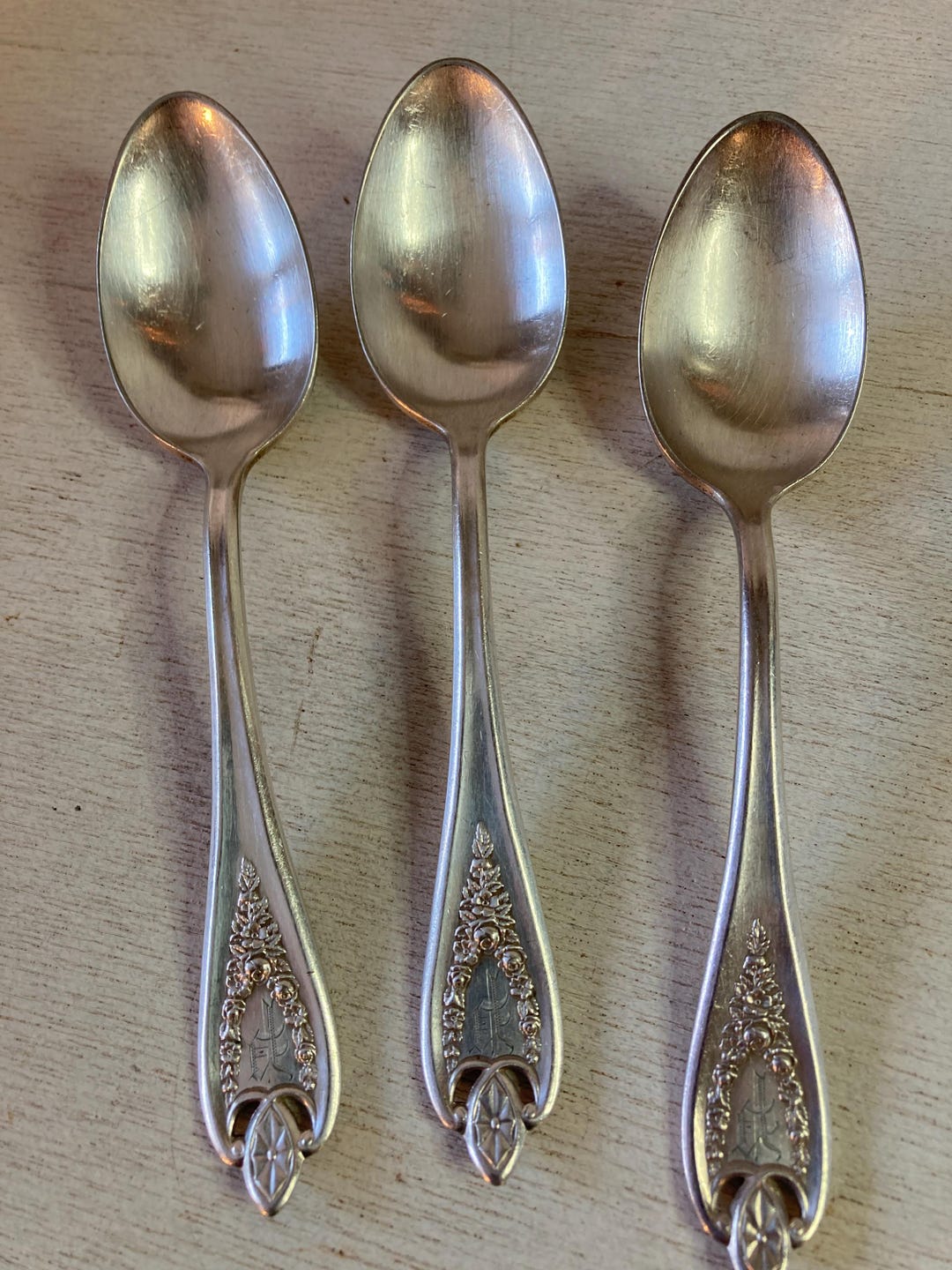 1847 Rogers Bros XS Triple Silverplate Old Colony Spoons - 3 Pieces - Etsy