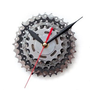 Bicycle Wall Clock Unique Wall Clock Bike Clock Industrial Wall Clock Unique Gift Cyclist Gift Boyfriend Gift Husband Gift No Engraving
