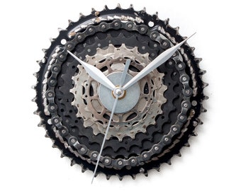 Reloj de pared de bicicleta único, Reloj de pared industrial, Reloj de pared Steampunk, Reloj de pared único, Reloj de pared grande, Reloj de bicicleta, Decoración industrial