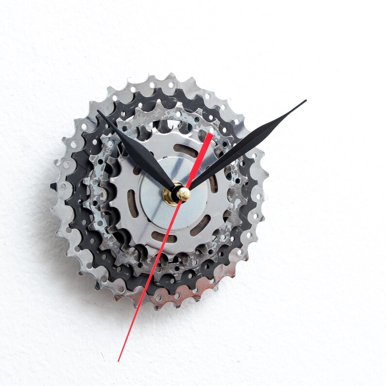 Bicycle Wall Clock Unique Wall Clock Bike Clock Industrial Wall Clock Unique Gift Cyclist Gift Boyfriend Gift Husband Gift image 6