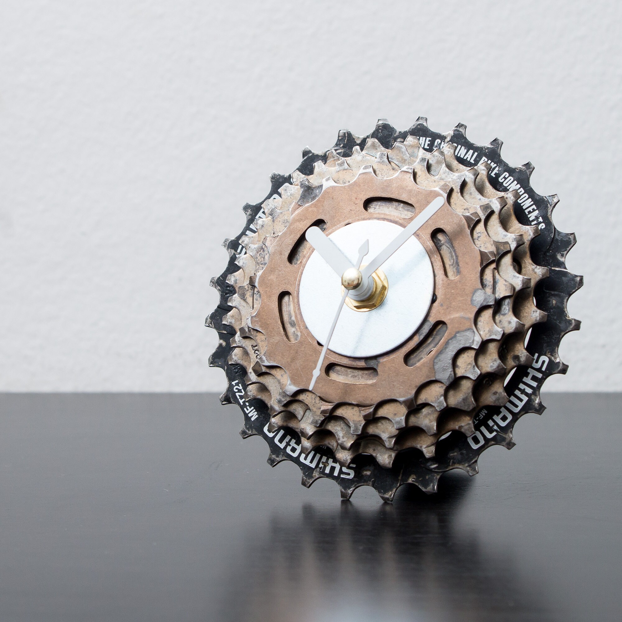 Unique Industrial Desk Clock Made Out of Recycled Bicycle Etsy