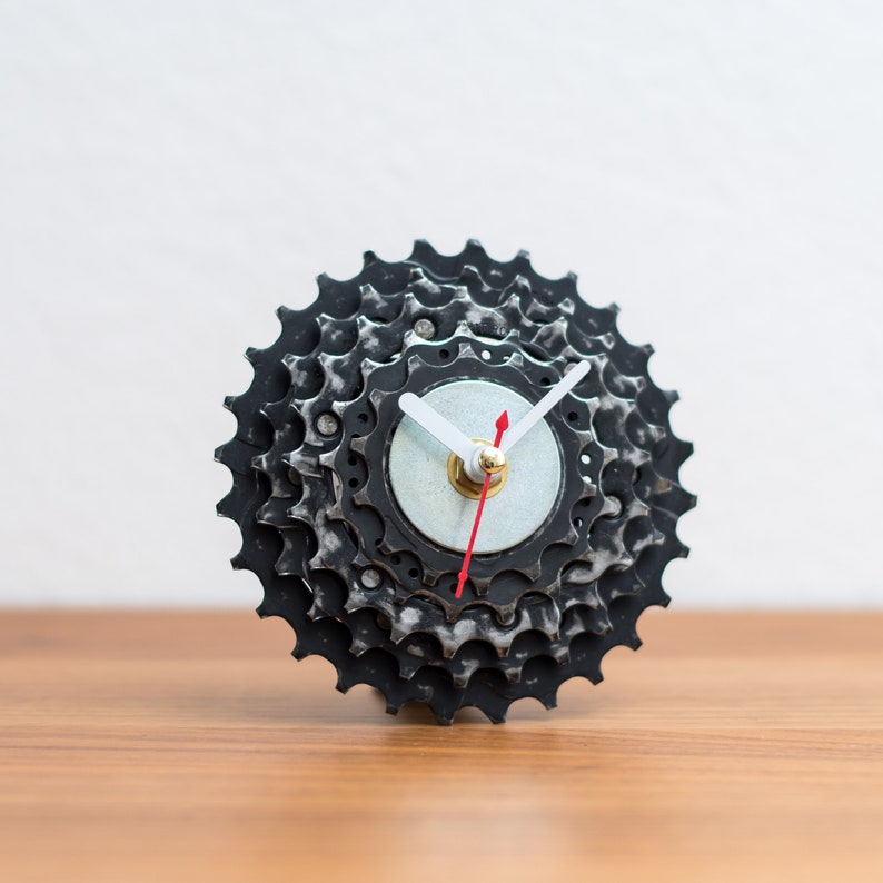 Steampunk Desk Decoration, Bicycle Desk or Wall Clock Made Out of Bike ...