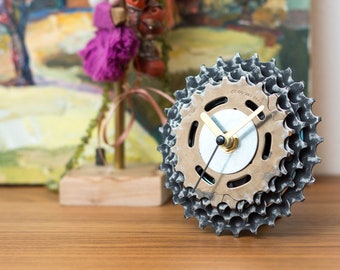 Fahrrad Uhr, Kettenuhr, einzigartige Fahrrad Uhr, industrielles Dekor, dekorative Uhr, zeitgenössische Uhr, Geschenk für Freund, Geschenk für Ehemann