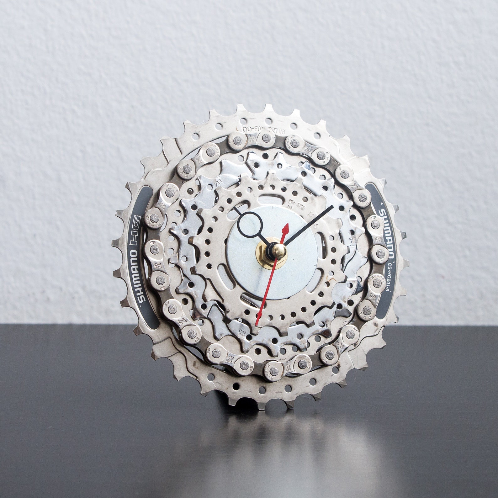 Industrial Desk Clock Boyfriend or Husband Gift Bike Gears Etsy