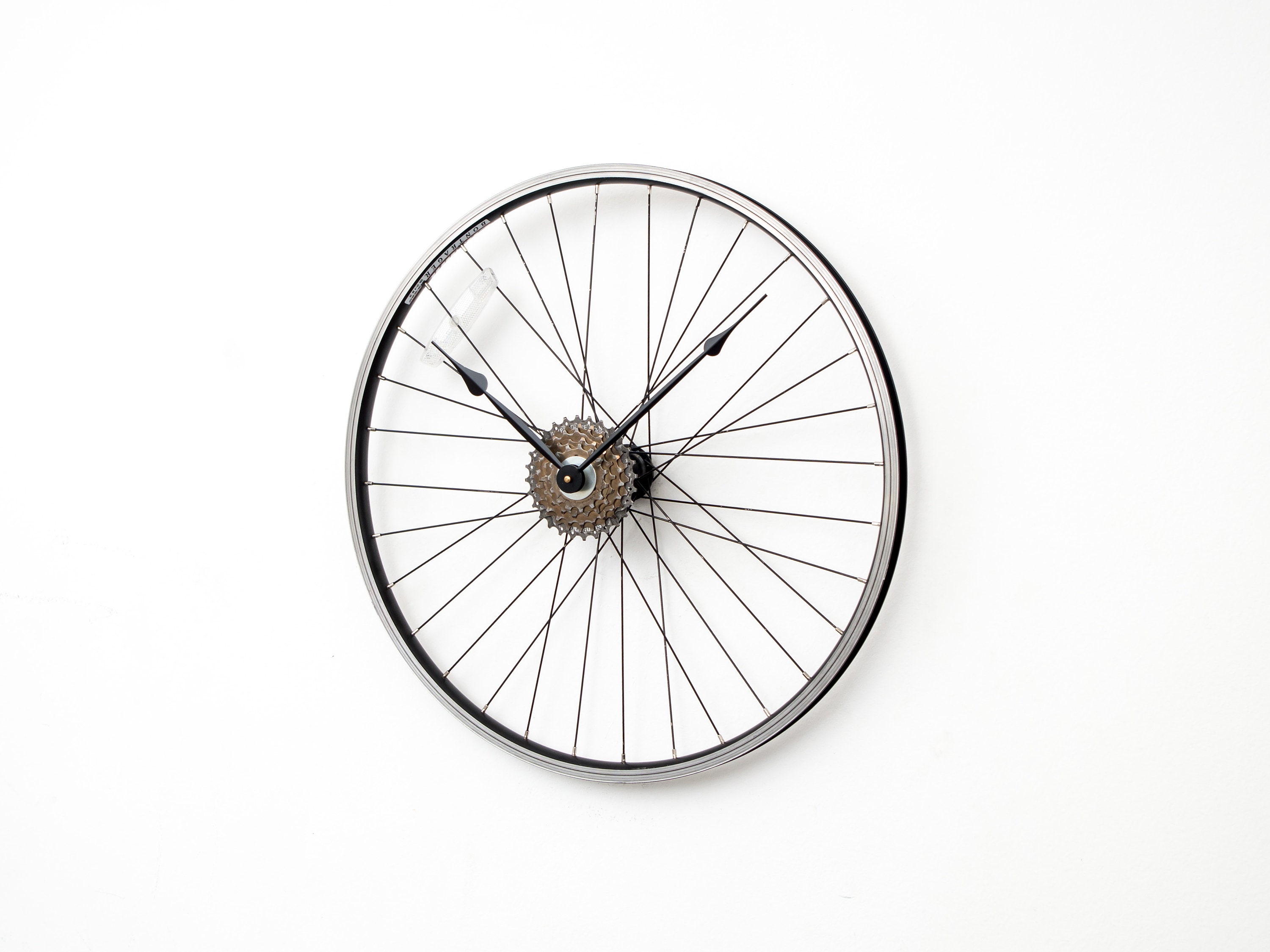 Bicycle Wheel Clock Bicycle Wall Clock Large Wall Clock Etsy
